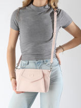 Cross Body Tas Vanilla Leder Nathan baume Roze candy 7-vue-porte